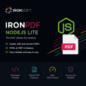 IronPDF NodeJS Lite 5 Year Maintenance, team license
