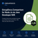 GroupDocs.Comparison for Node.Js via Java Developer OEM