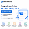 GroupDocs.Editor Product Family Site Small Business